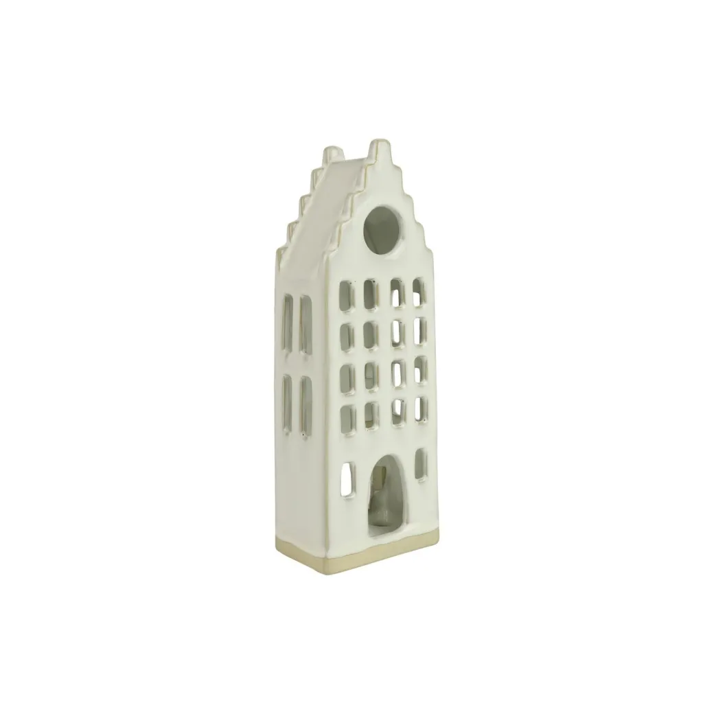 Outlet Pronto Wonen Theelichthouder Caposele huisje small wit