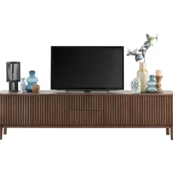 Online Pronto Wonen TV-meubel Arrosto eikenhout 58x225x40 cm Dark Roast