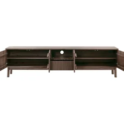 Online Pronto Wonen TV-meubel Arrosto eikenhout 58x225x40 cm Dark Roast