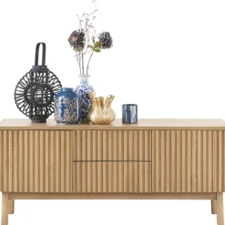 Hot Pronto Wonen TV-meubel Arrosto eikenhout 58x135x40 cm light roast