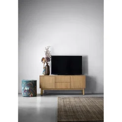 Hot Pronto Wonen TV-meubel Arrosto eikenhout 58x135x40 cm light roast