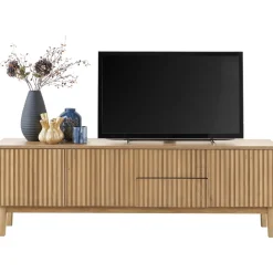 Online Pronto Wonen TV-meubel Arrosto eikenhout 58x180x40 cm light roast