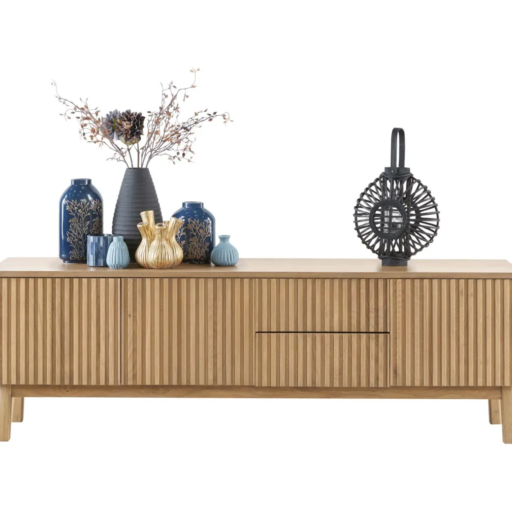 Online Pronto Wonen TV-meubel Arrosto eikenhout 58x180x40 cm light roast