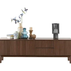 Clearance Pronto Wonen TV-meubel Arrosto eikenhout 58x180x40 cm Dark Roast