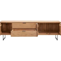 Outlet Pronto Wonen Tv-meubel Aska (195 Cm) teak naturel brushed