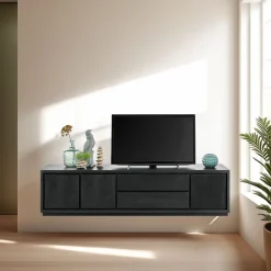 Hot Pronto Wonen TV-meubel Lavio (203 cm) eiken zwart