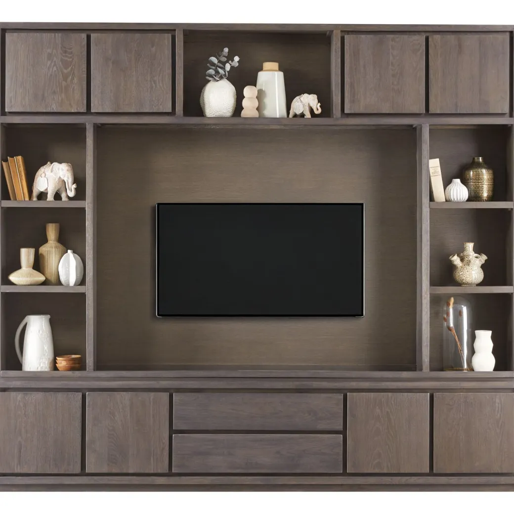 Sale Pronto Wonen Tv-wandmeubel Lavio grafiet eikenhout 242 cm