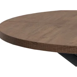Clearance Pronto Wonen Uitschuifbare eettafel Mascaro 150/190 cm rond dark mango
