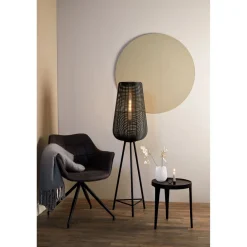 New Pronto Wonen Vloerlamp Barzio mat zwart 1-lichts
