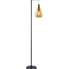 New Pronto Wonen Vloerlamp Felinio amber glas 1-lichts hangend