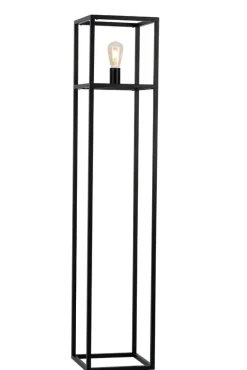 Sale Pronto Wonen Vloerlamp Tiamo zwart staal 140x28 cm