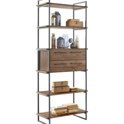 Online Pronto Wonen Wandkast Sistema 226x88x45 cm donkerbruin