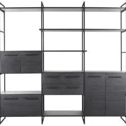 Sale Pronto Wonen Wandkast Sistema 226x244x45 cm zwart