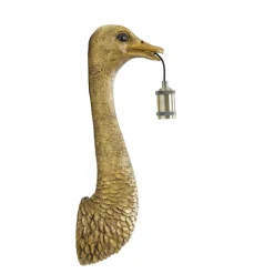 Discount Pronto Wonen Wandlamp Mozzi struisvogel antiek brons