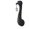Pronto Wonen Wandlamp struisvogel mat zwart