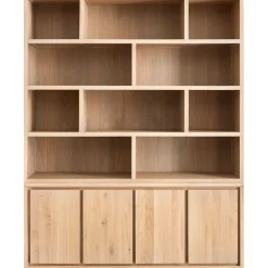 New Pronto Wonen Wandmeubel Lavio eiken 164 cm naturel grijs