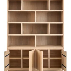 New Pronto Wonen Wandmeubel Lavio eiken 164 cm naturel grijs