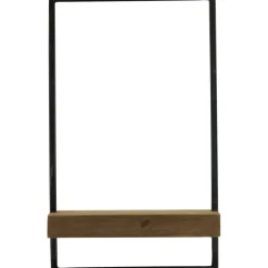 Sale Pronto Wonen Wandplank Pardal hout metaal 50x30 cm bruin