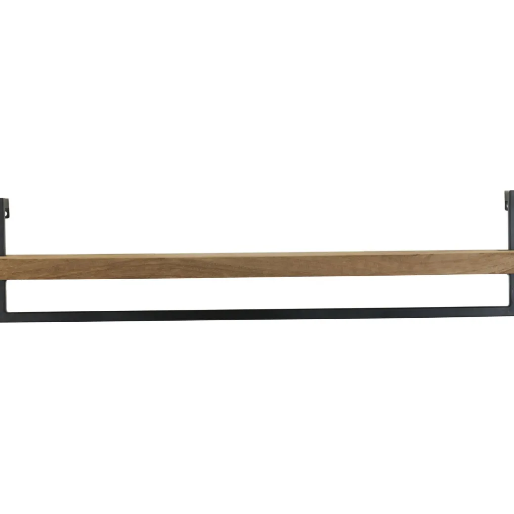 Discount Pronto Wonen Wandplank Pardal hout metaal 24x100 cm bruin