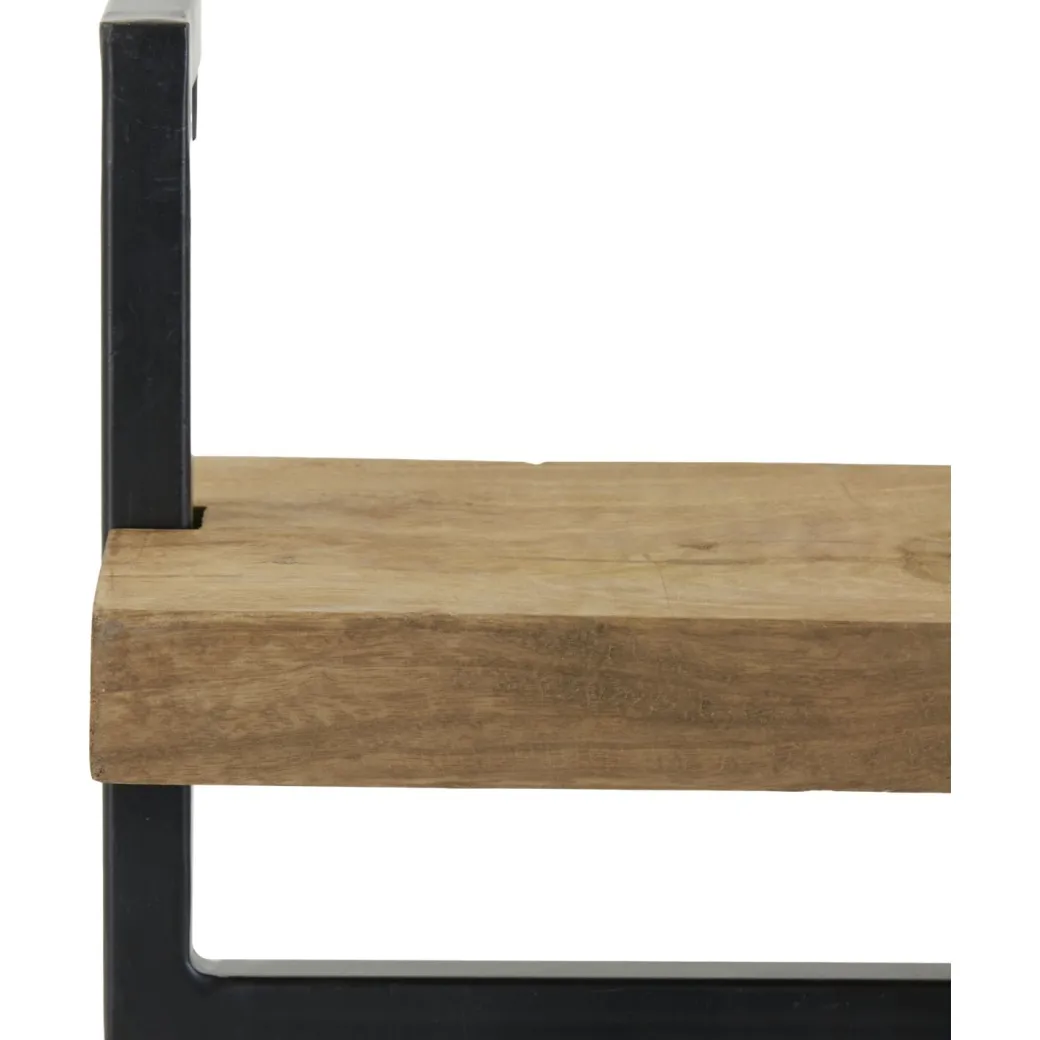 Discount Pronto Wonen Wandplank Pardal hout metaal 24x100 cm bruin