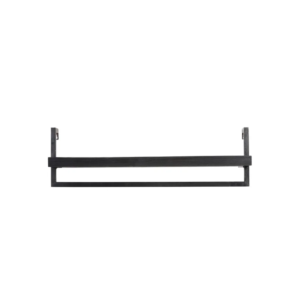 Online Pronto Wonen Wandplank Pardal hout metaal 24x80 cm zwart