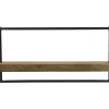 Pronto Wonen Wandplank Pardal hout metaal 30x60 cm bruin
